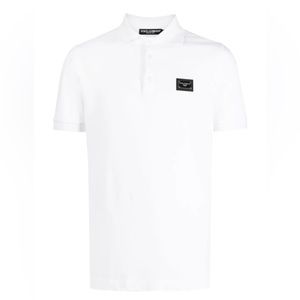 Men’s Dolce&Gabbana
Metal Plaque  Polo Shirt